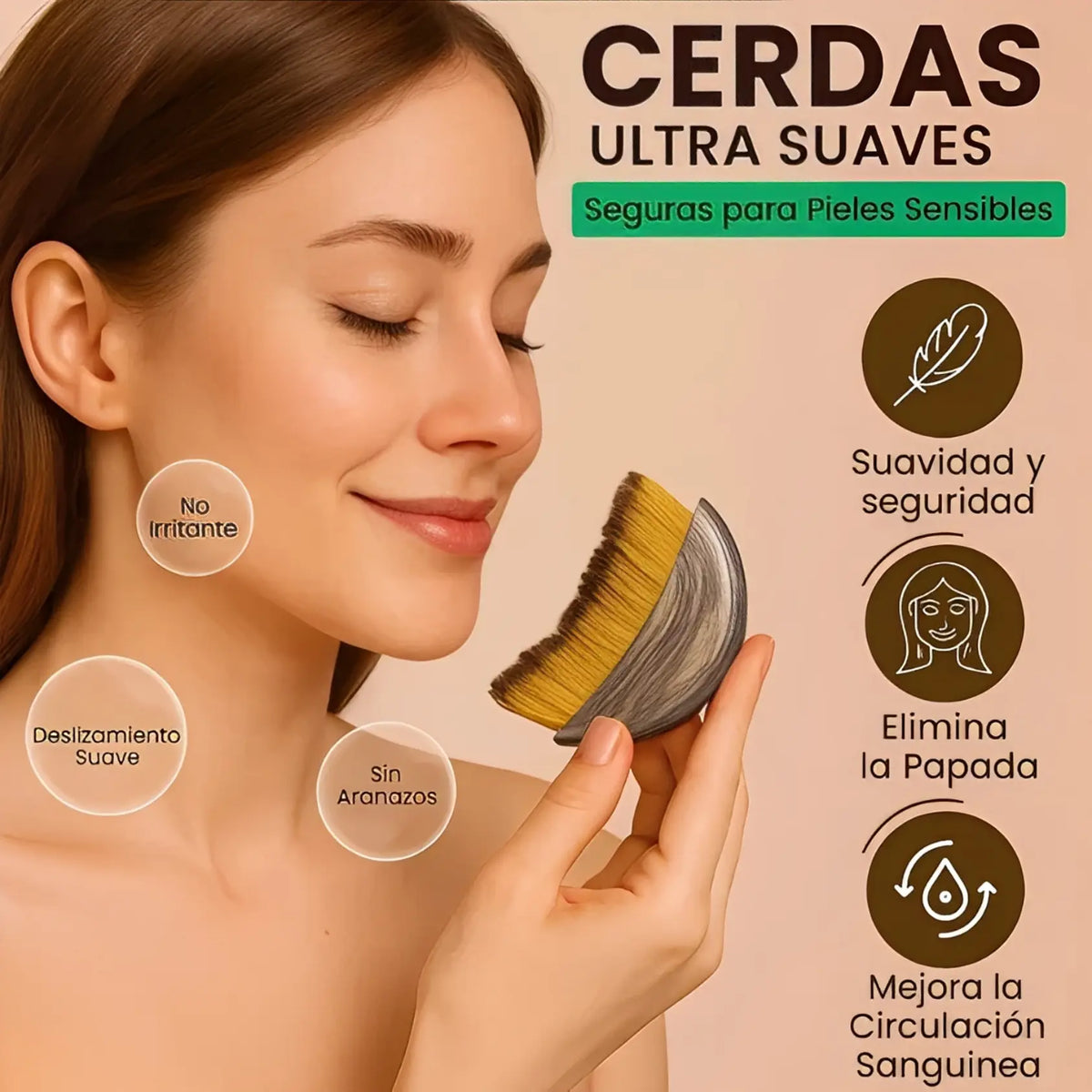 Lunmia™ Cepillo de Drenaje Linfático Facial